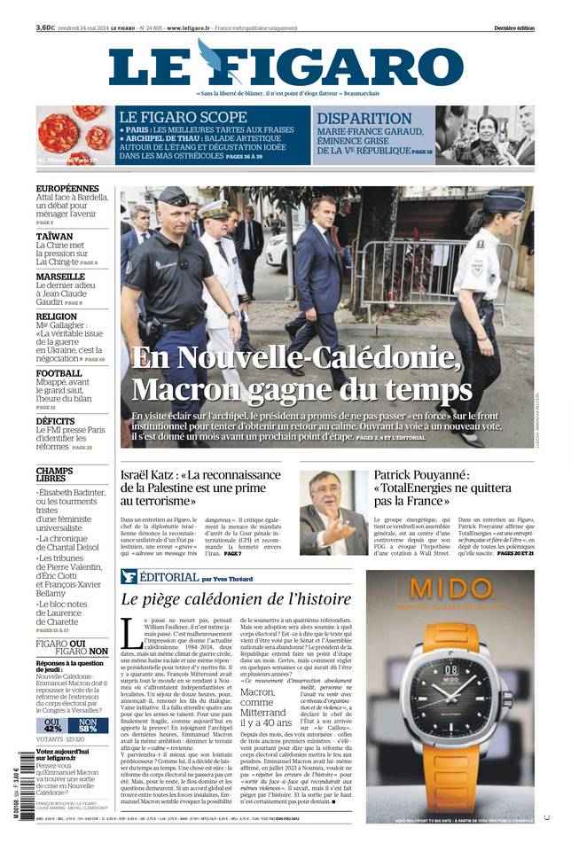 Prima-pagina-le-figaro-di-oggi-24-05-2024