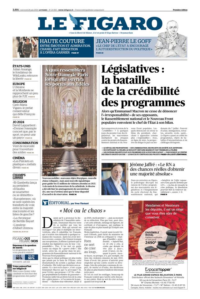 Prima-pagina-le-figaro-di-oggi-25-06-2024