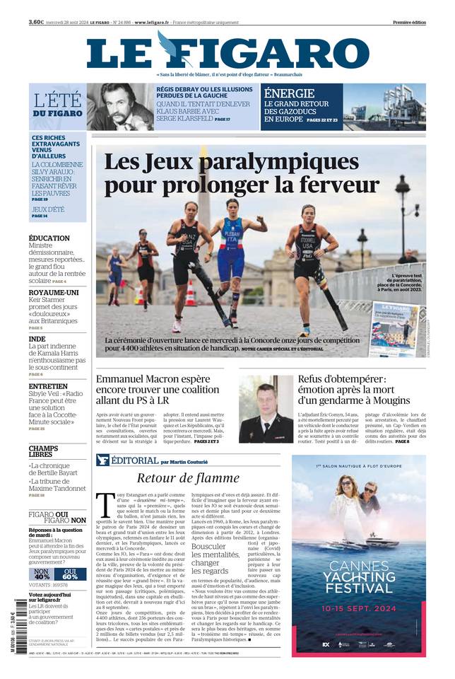 Prima-pagina-le-figaro-di-oggi-27-08-2024