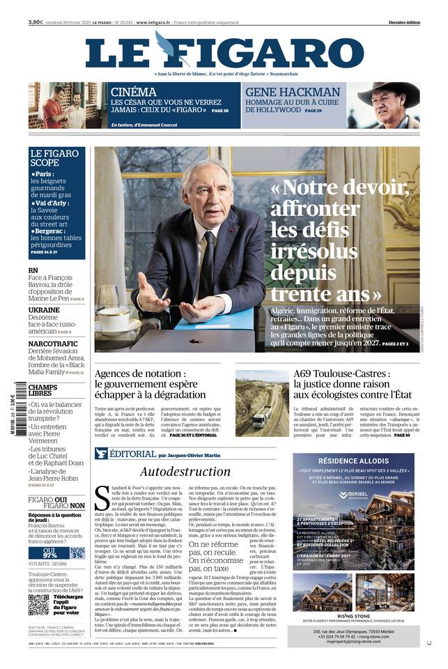 Prima-pagina-le-figaro-di-oggi-28-02-2025