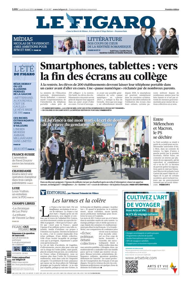 Prima-pagina-le-figaro-di-oggi-28-08-2024