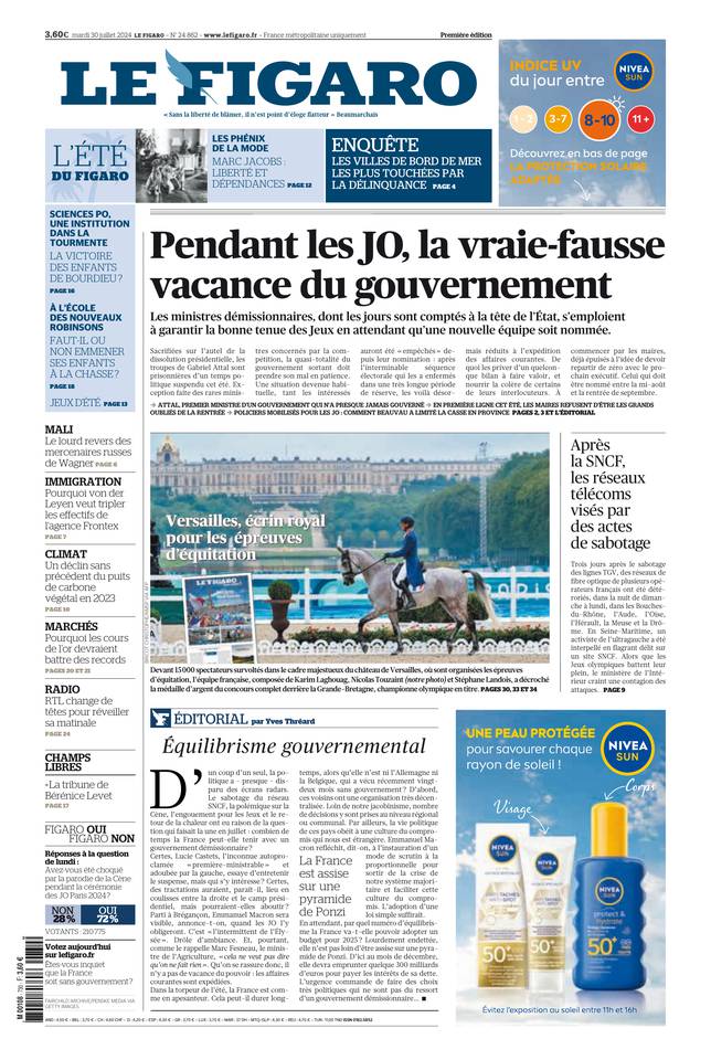 Prima-pagina-le-figaro-di-oggi-29-07-2024