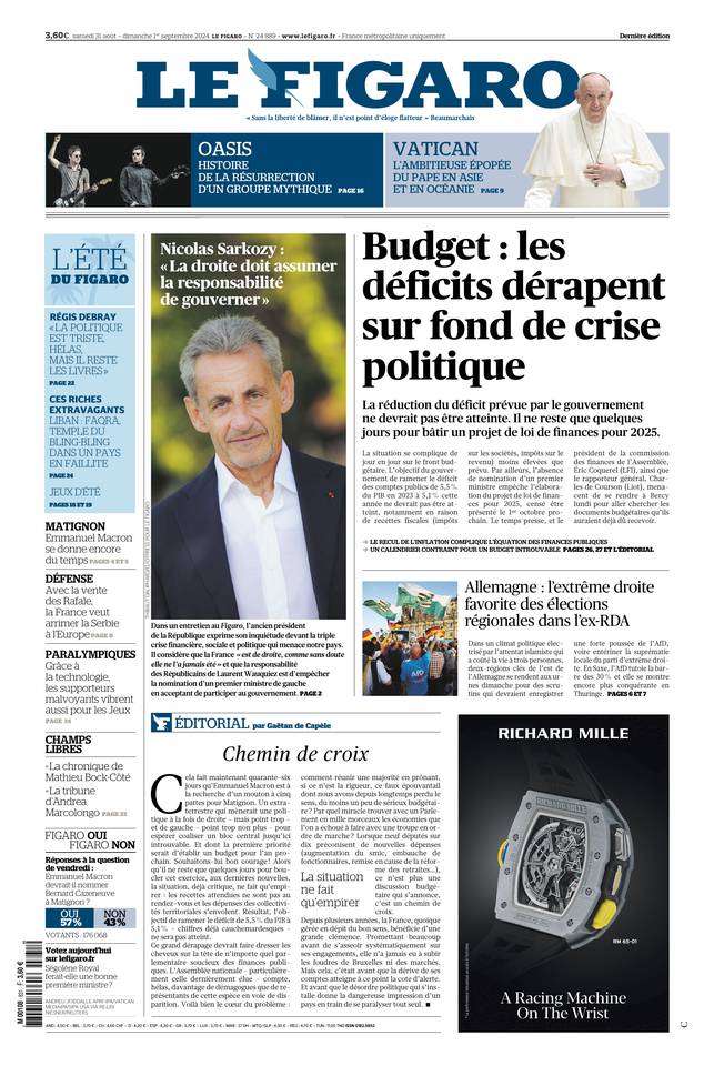 Prima-pagina-le-figaro-di-oggi-31-08-2024