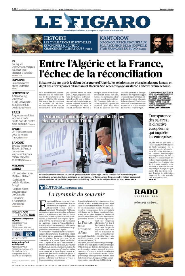 Prima-pagina-le-figaro-di-oggi-31-10-2024