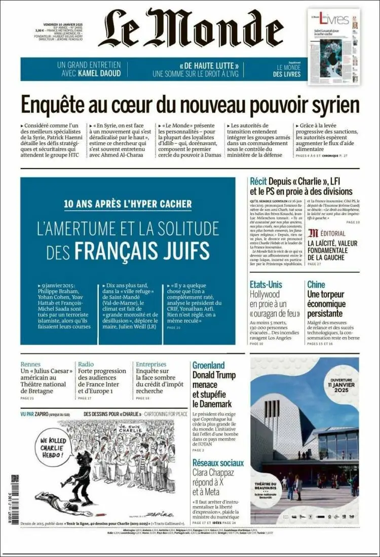 Prima-pagina-le monde-edizione-di-oggi-2025-01-10