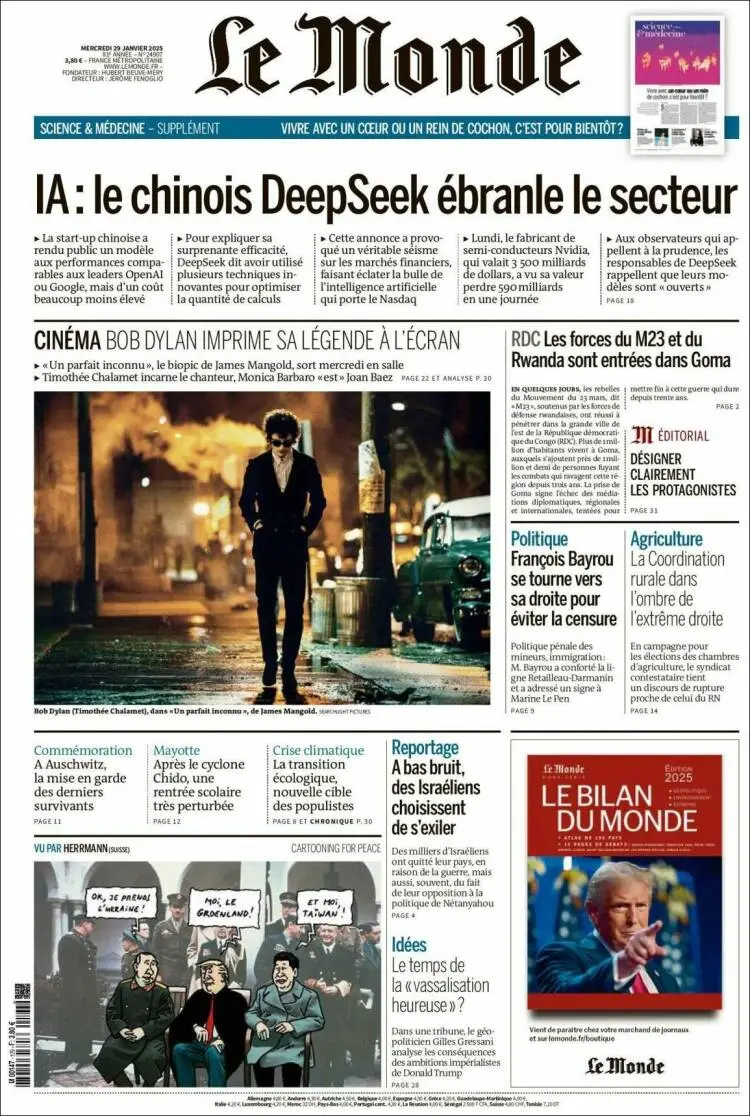 Prima-pagina-le monde-edizione-di-oggi-2025-01-29