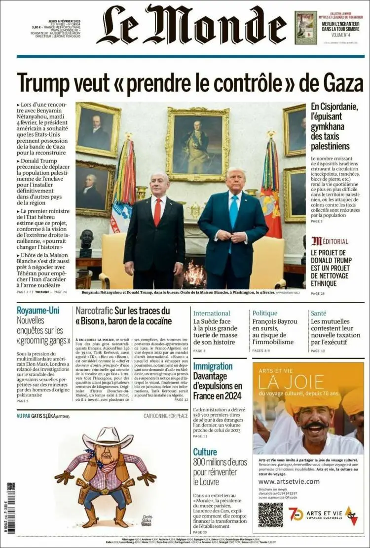 Prima-pagina-le monde-edizione-di-oggi-2025-02-06