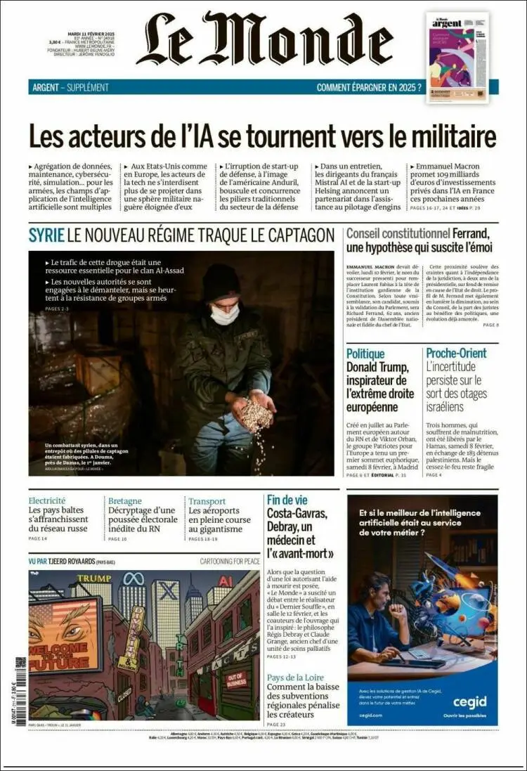 Prima-pagina-le monde-edizione-di-oggi-2025-02-11