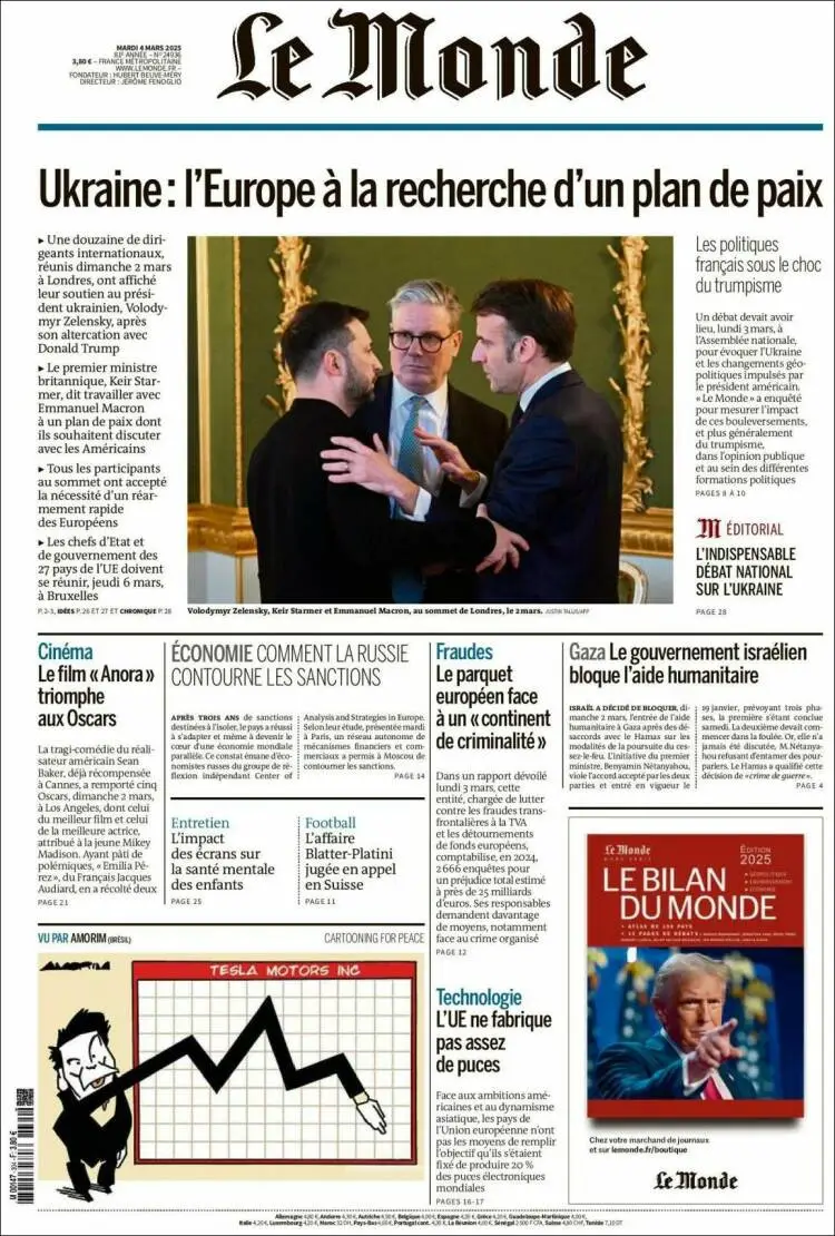 Prima-pagina-le monde-edizione-di-oggi-2025-03-04