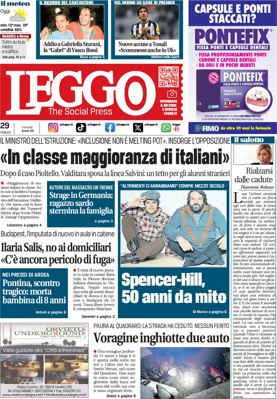 Prima-pagina-leggo-edizione-di-oggi-29-03-2024