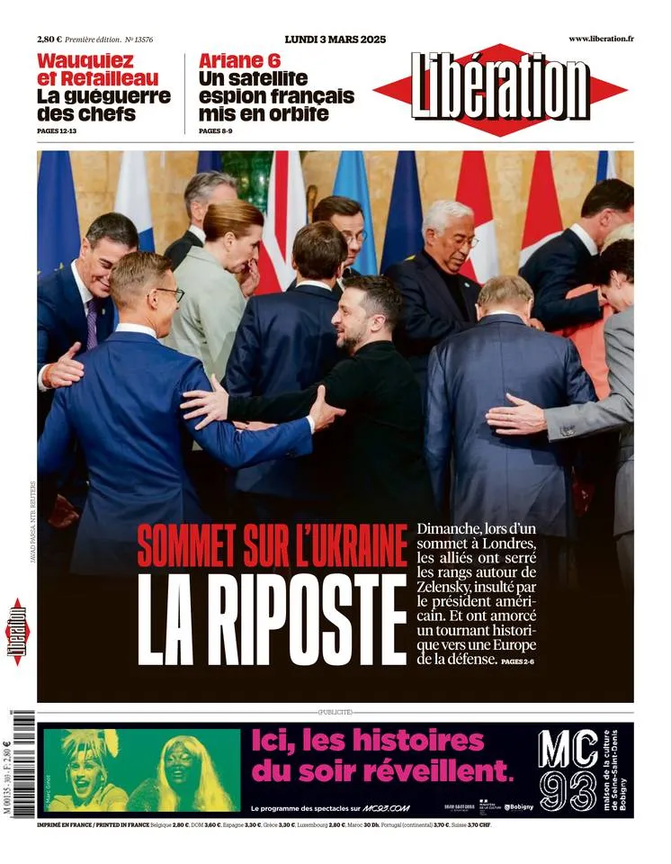 Prima-pagina-liberation-oggi-edizione-di-oggi-02-03-2025