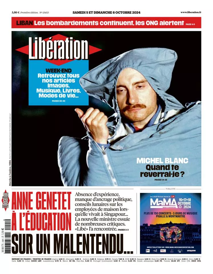 Prima-pagina-liberation-oggi-edizione-di-oggi-05-10-2024