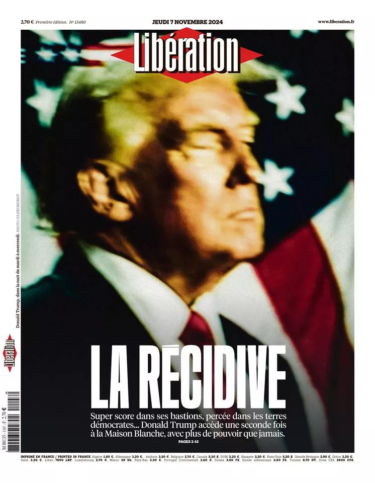 Prima-pagina-liberation-oggi-edizione-di-oggi-06-11-2024