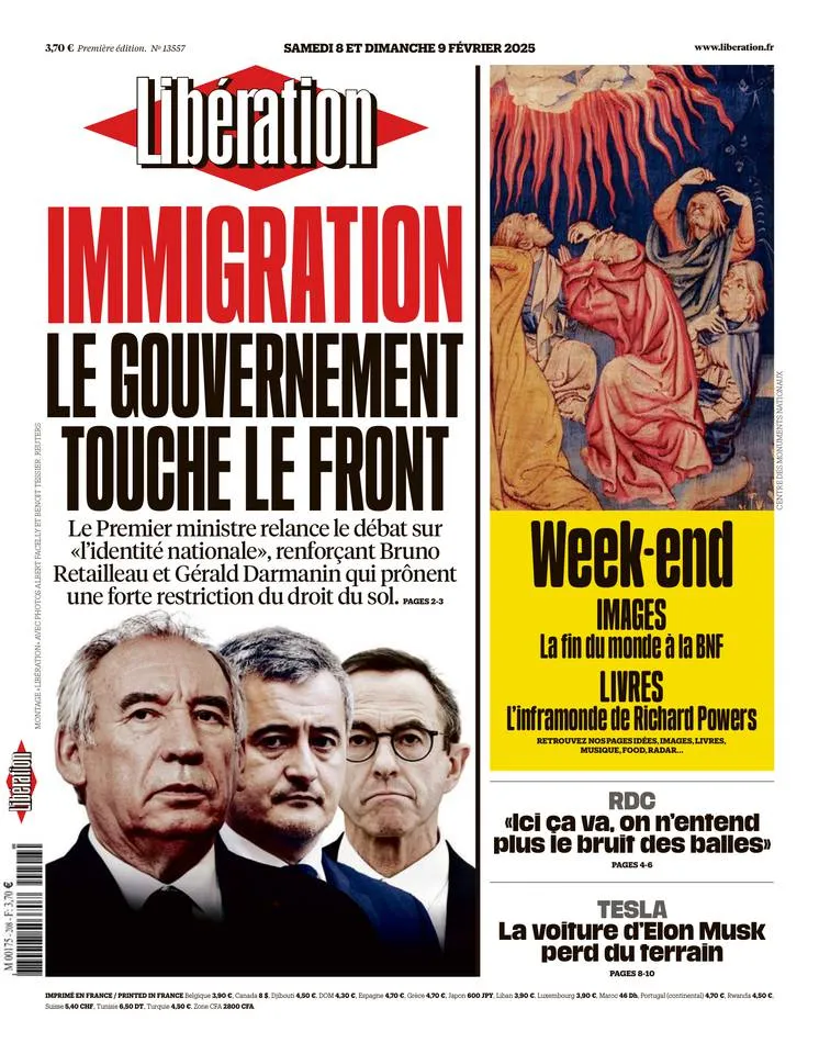 Prima-pagina-liberation-oggi-edizione-di-oggi-07-02-2025