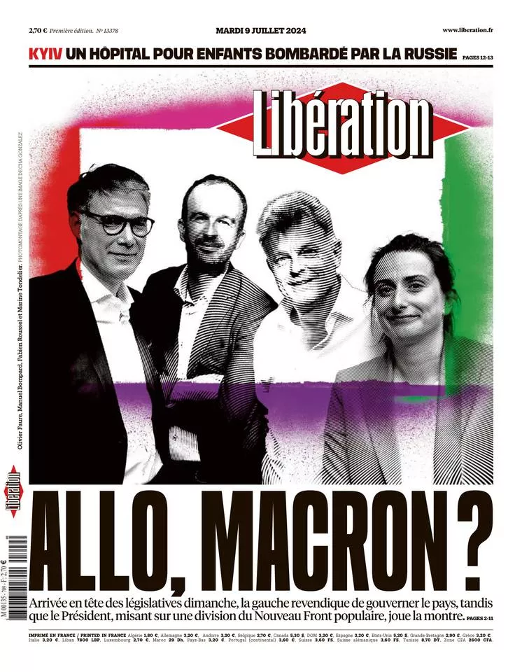 Prima-pagina-liberation-oggi-edizione-di-oggi-08-07-2024