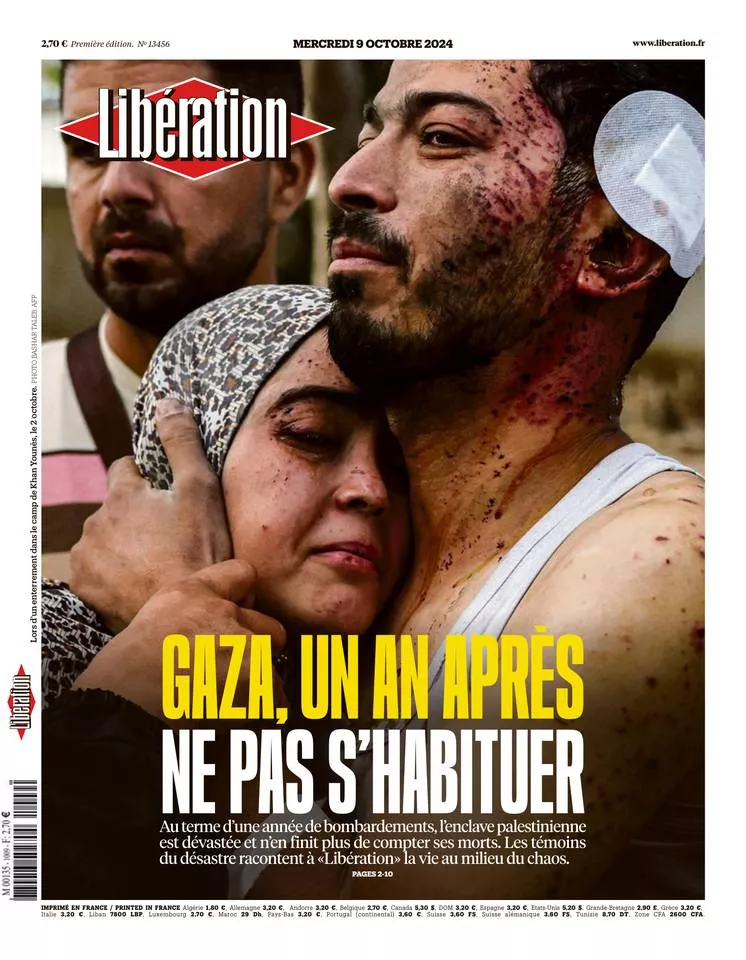 Prima-pagina-liberation-oggi-edizione-di-oggi-08-10-2024