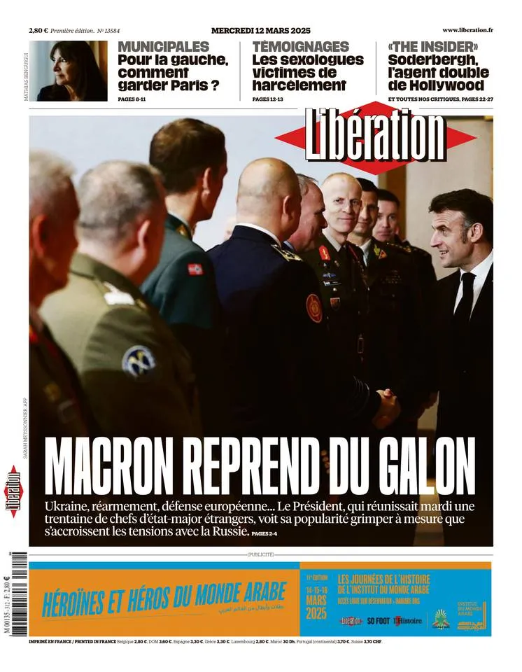 Prima-pagina-liberation-oggi-edizione-di-oggi-12-03-2025