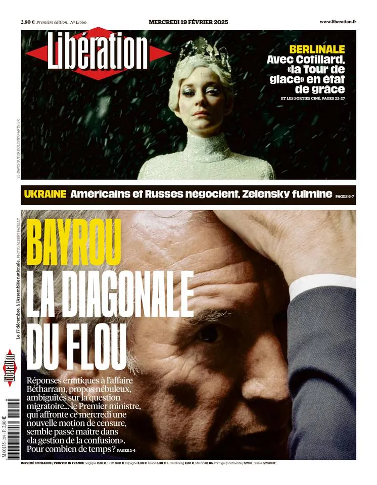 Prima-pagina-liberation-oggi-edizione-di-oggi-18-02-2025