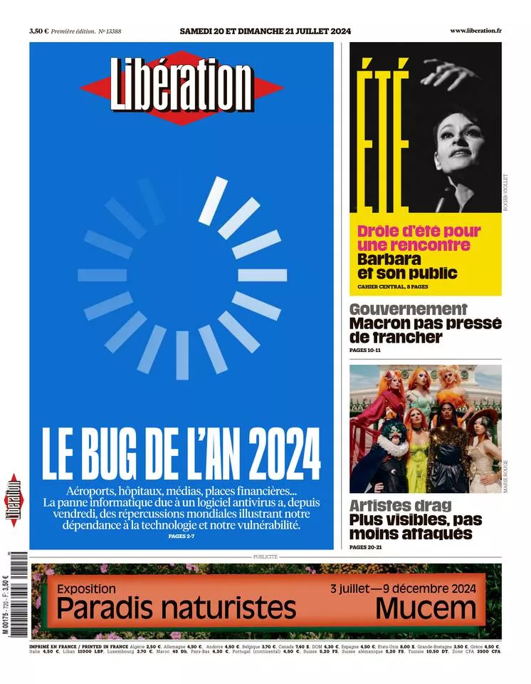 Prima-pagina-liberation-oggi-edizione-di-oggi-19-07-2024