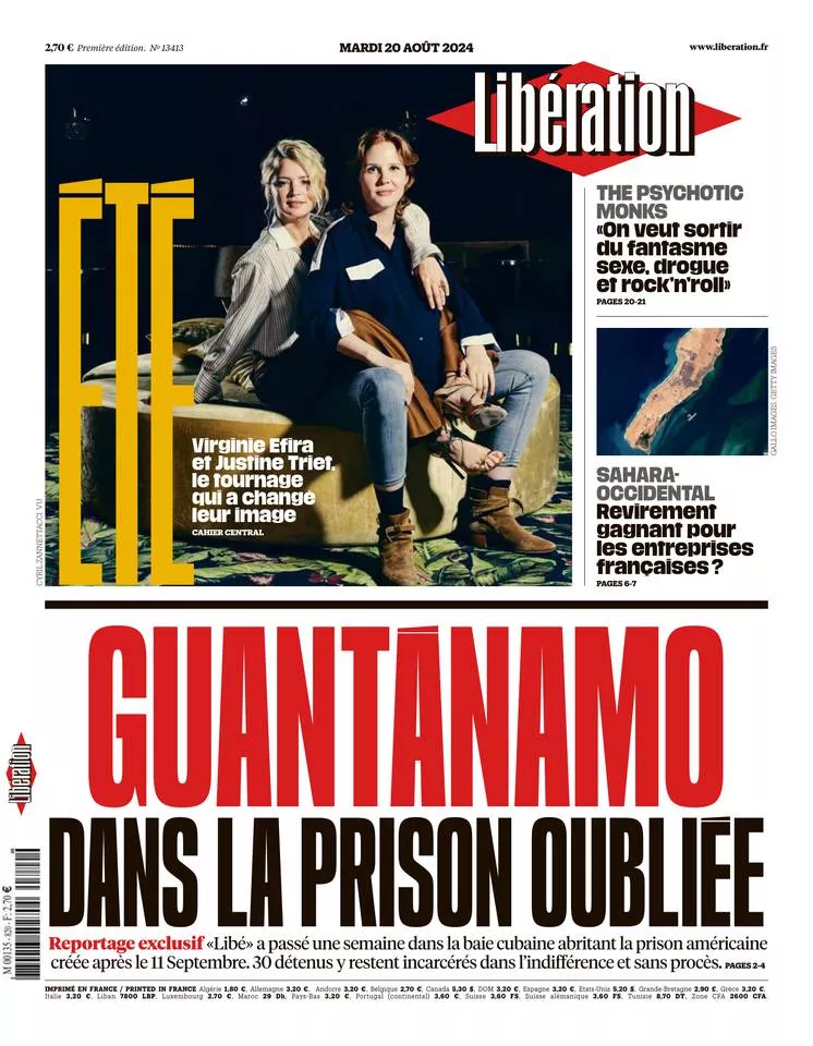 Prima-pagina-liberation-oggi-edizione-di-oggi-19-08-2024