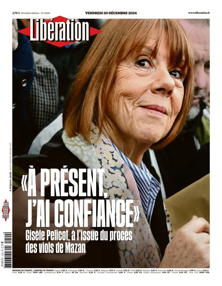 Prima-pagina-liberation-oggi-edizione-di-oggi-19-12-2024