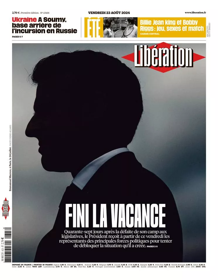 Prima-pagina-liberation-oggi-edizione-di-oggi-22-08-2024