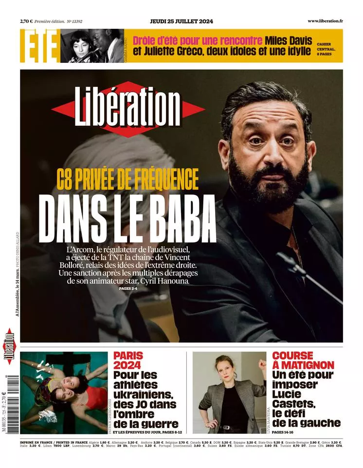 Prima-pagina-liberation-oggi-edizione-di-oggi-24-07-2024