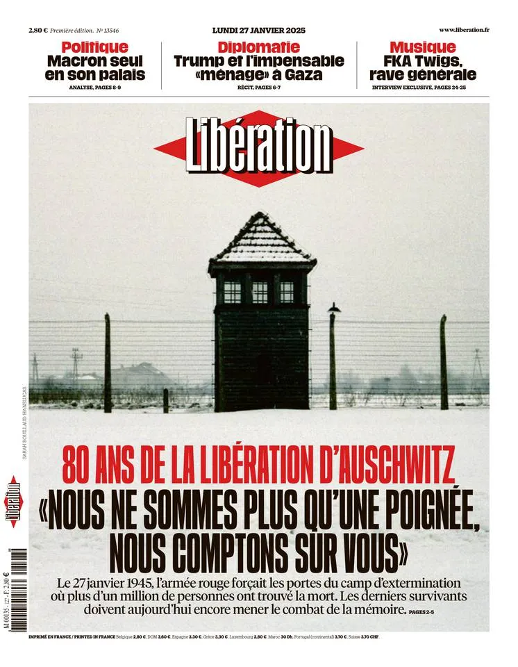 Prima-pagina-liberation-oggi-edizione-di-oggi-26-01-2025