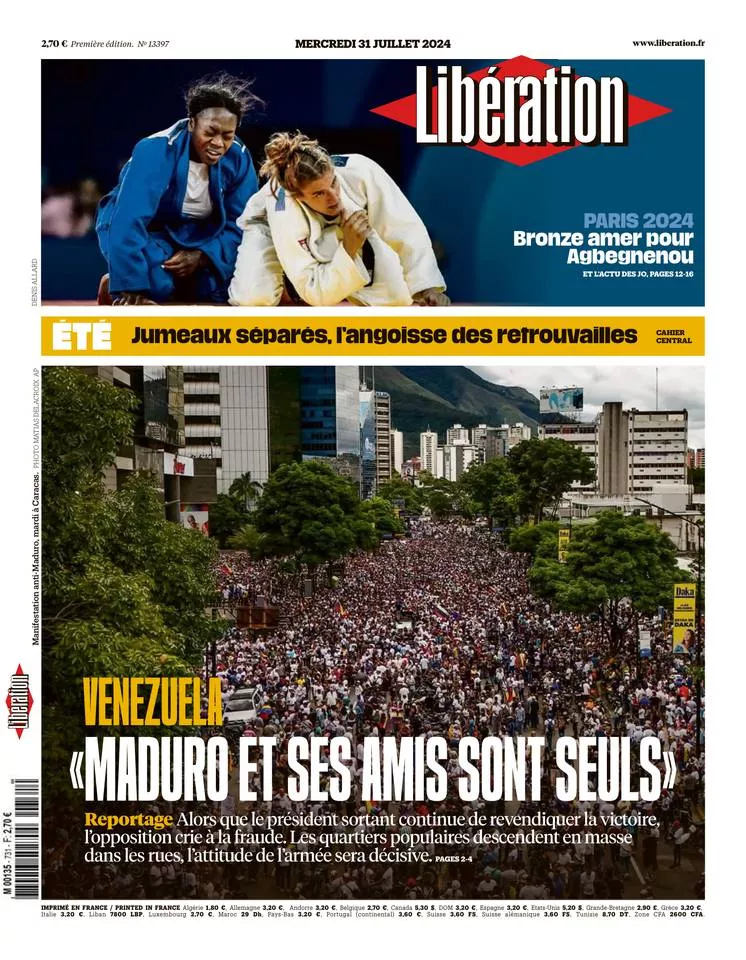 Prima-pagina-liberation-oggi-edizione-di-oggi-30-07-2024