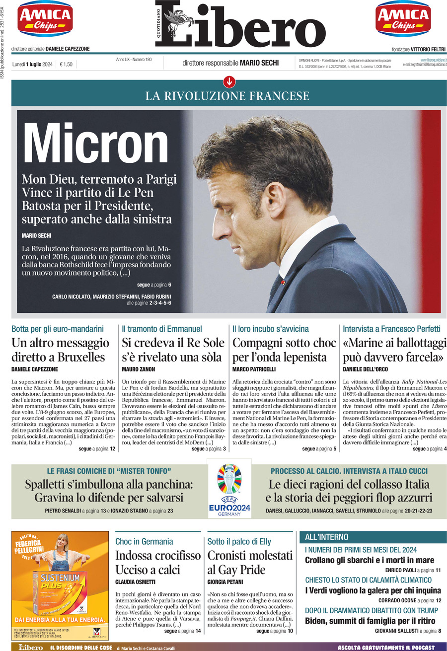 Prima-pagina-libero-edizione-di-oggi-01-07-2024