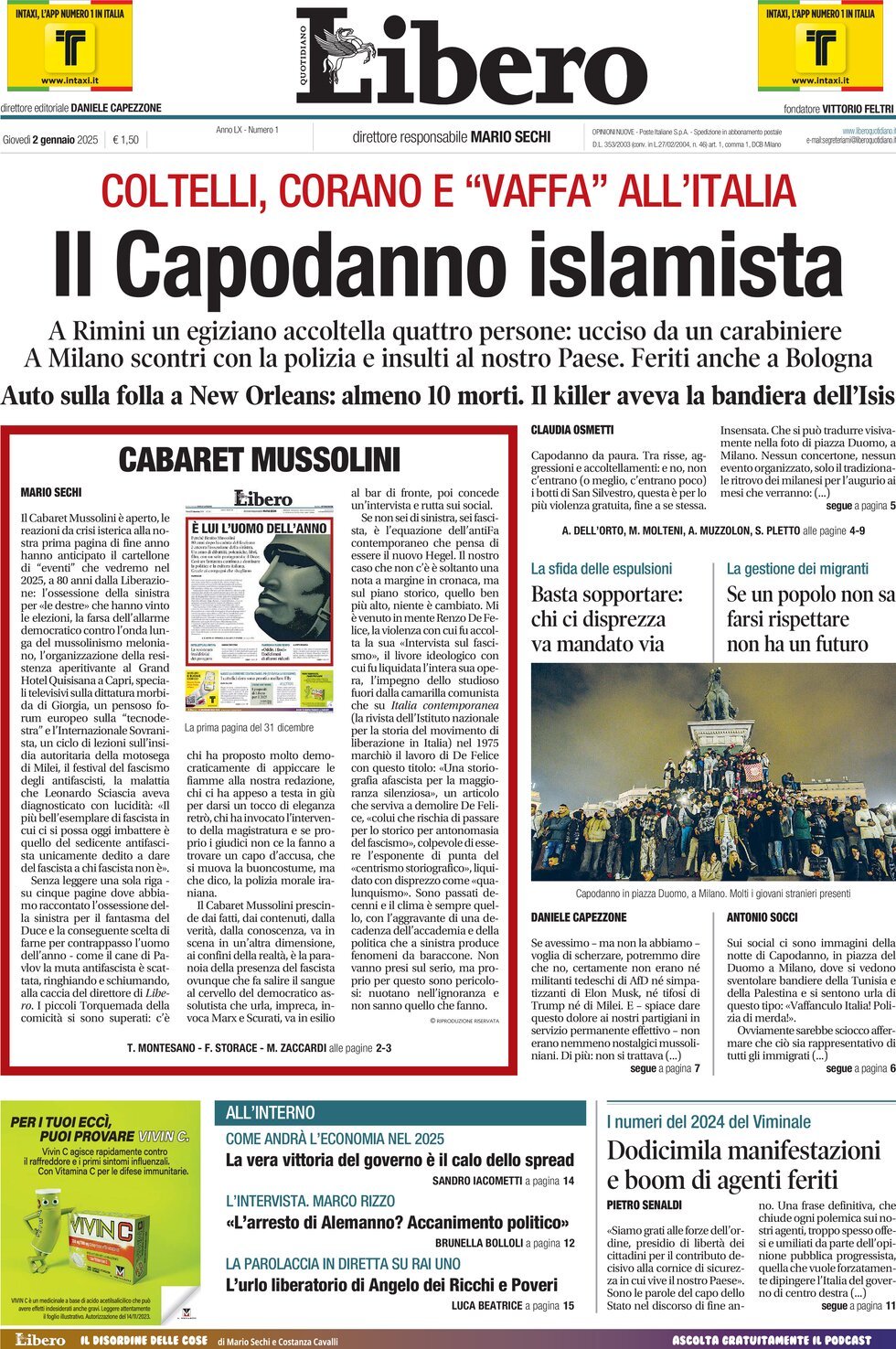 Prima-pagina-libero-edizione-di-oggi-02-01-2025