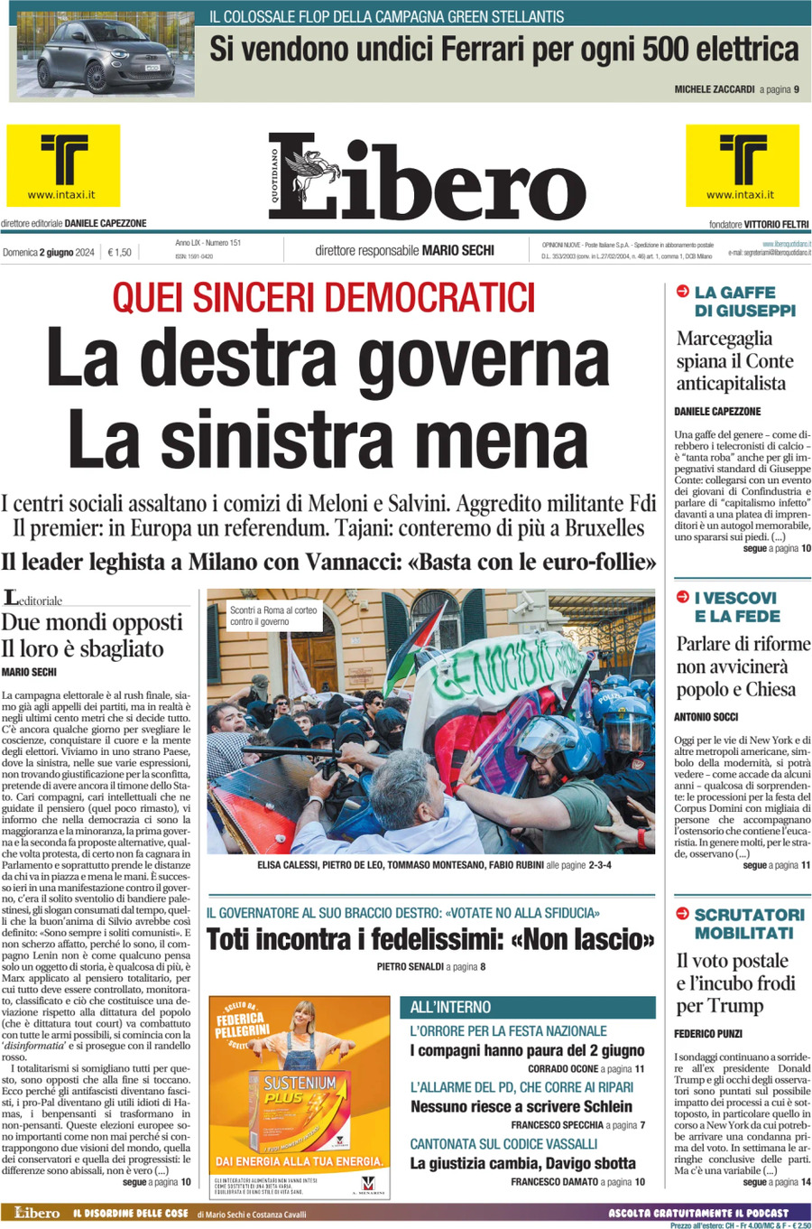 Prima-pagina-libero-edizione-di-oggi-02-06-2024