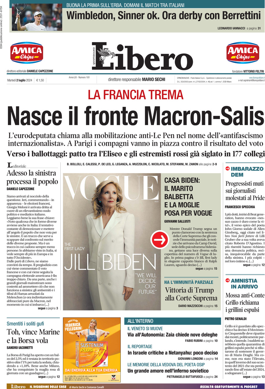 Prima-pagina-libero-edizione-di-oggi-02-07-2024