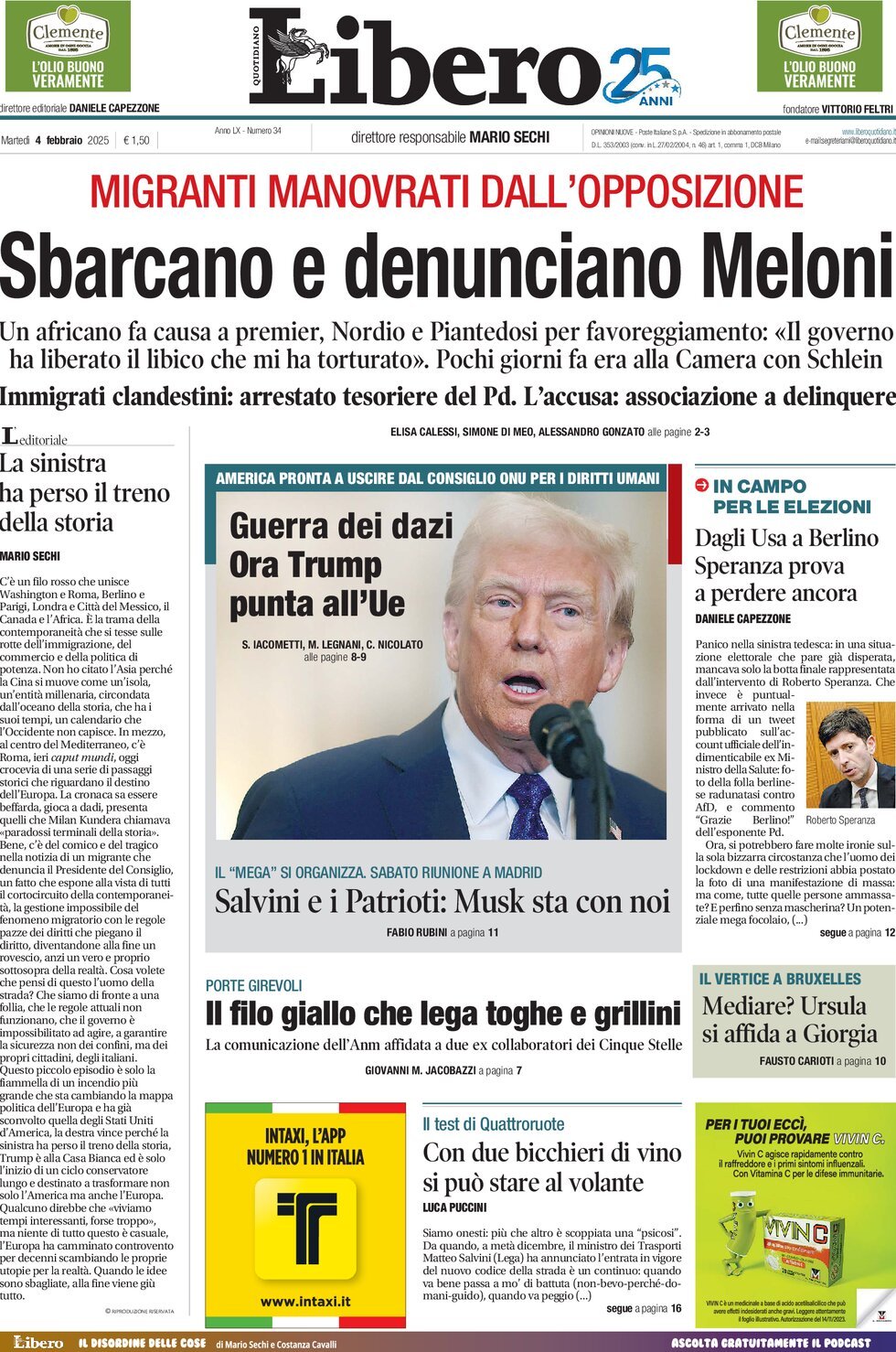 Prima-pagina-libero-edizione-di-oggi-04-02-2025