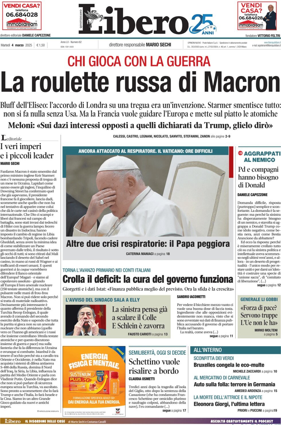 Prima-pagina-libero-edizione-di-oggi-04-03-2025