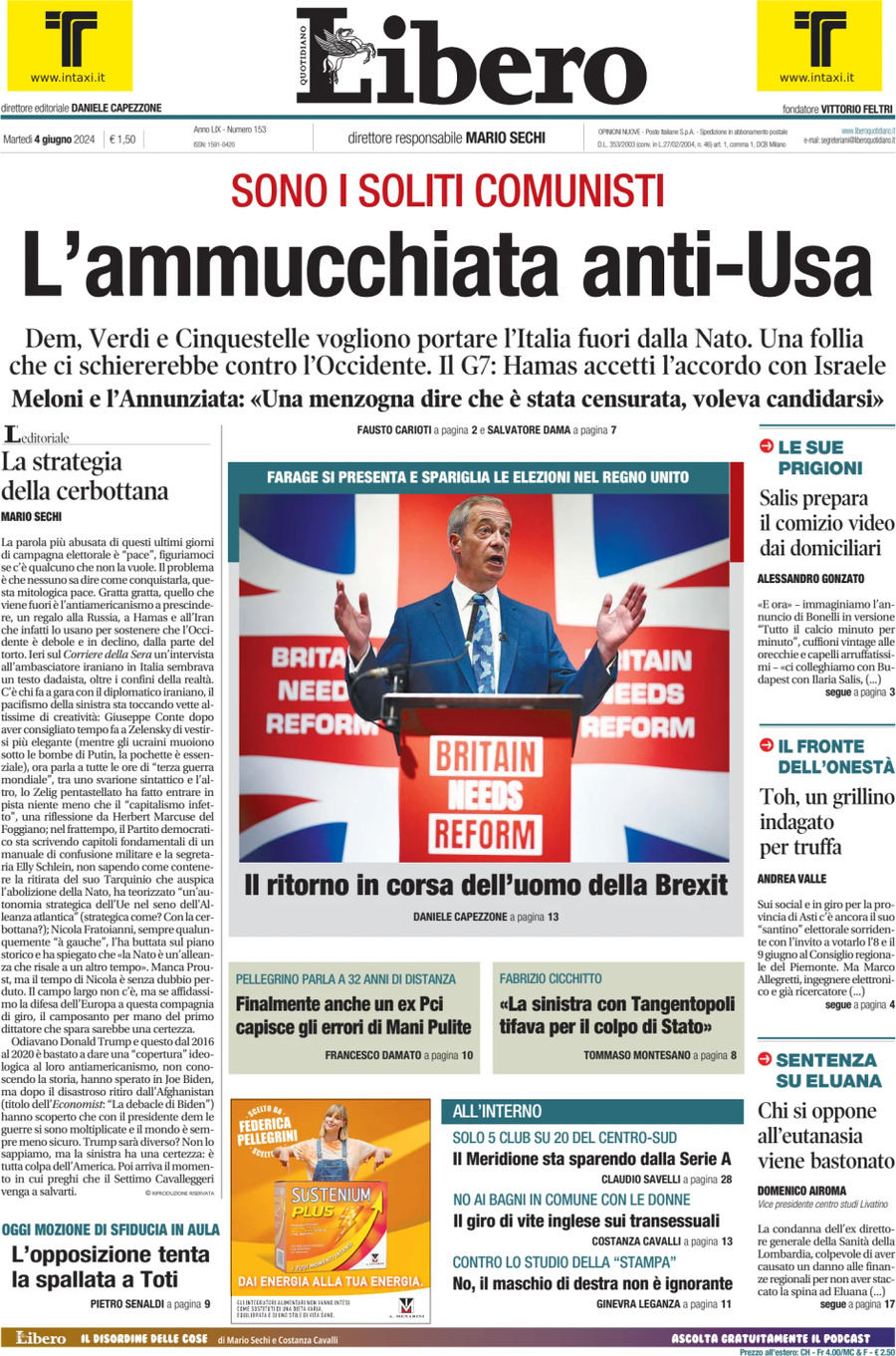 Prima-pagina-libero-edizione-di-oggi-04-06-2024