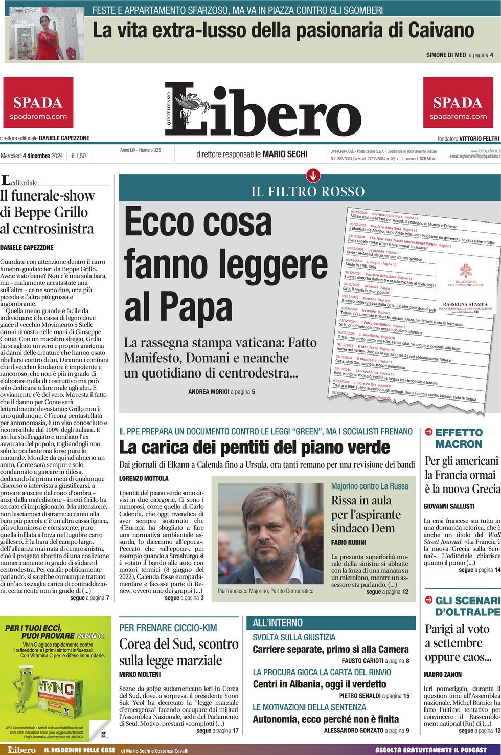 Prima-pagina-libero-edizione-di-oggi-04-12-2024