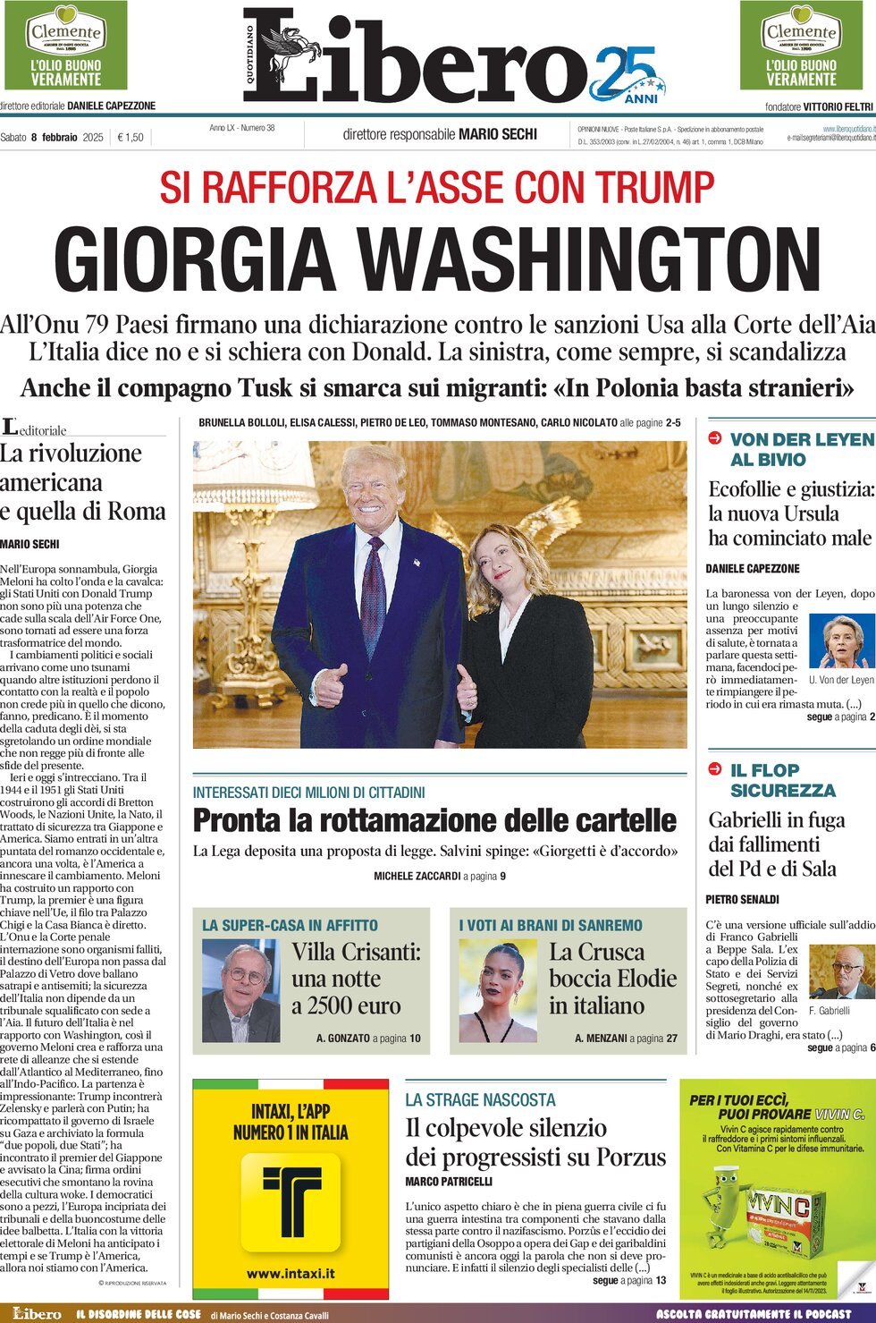 Prima-pagina-libero-edizione-di-oggi-08-02-2025