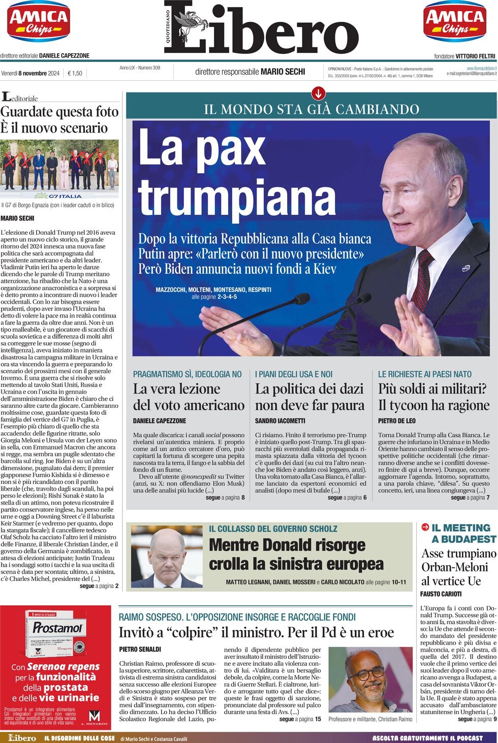 Prima-pagina-libero-edizione-di-oggi-08-11-2024