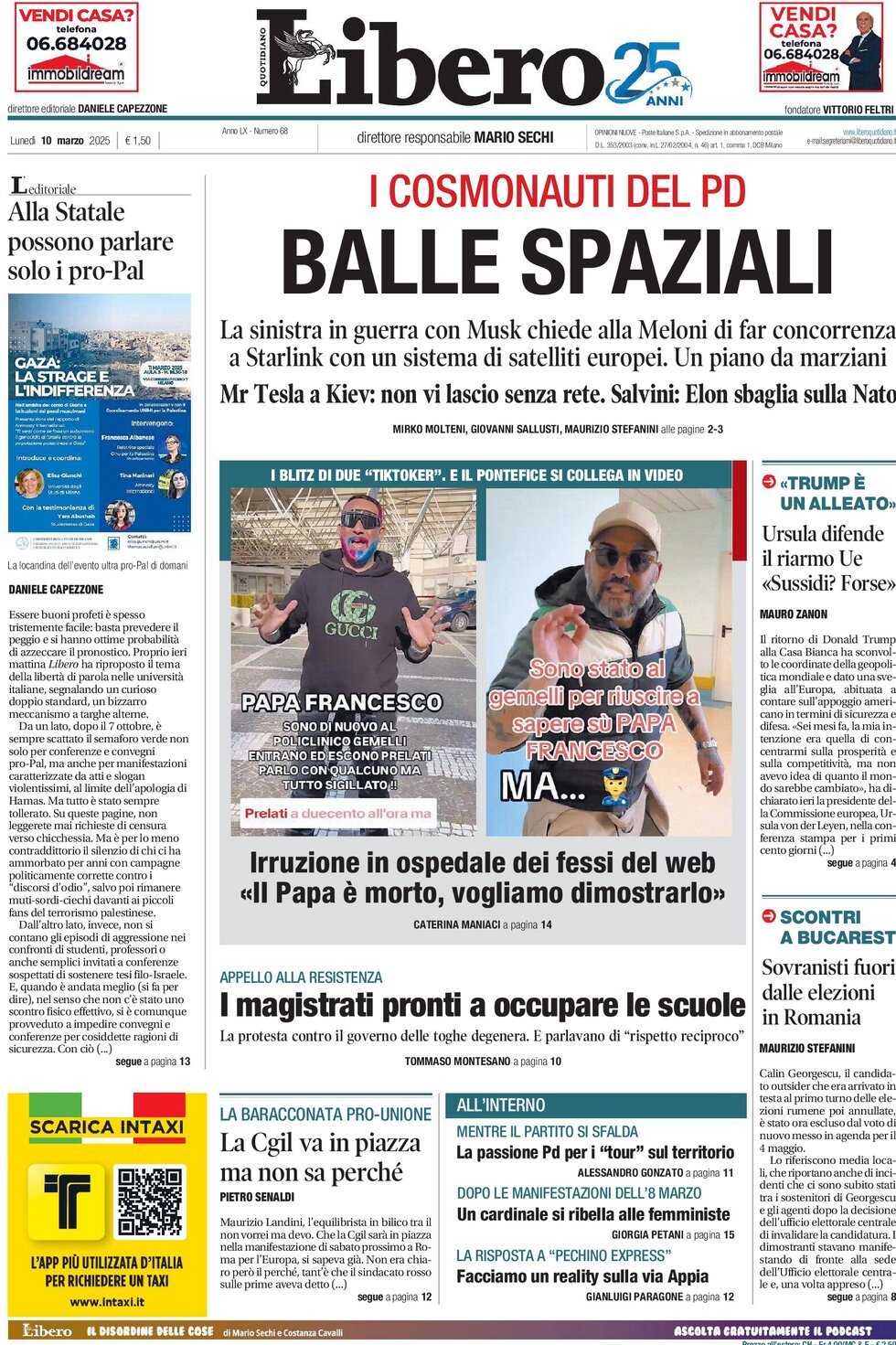 Prima-pagina-libero-edizione-di-oggi-10-03-2025