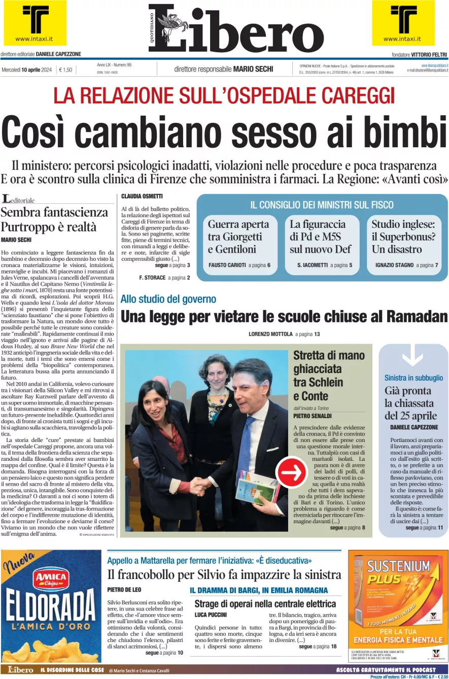 Prima-pagina-libero-edizione-di-oggi-10-04-2024