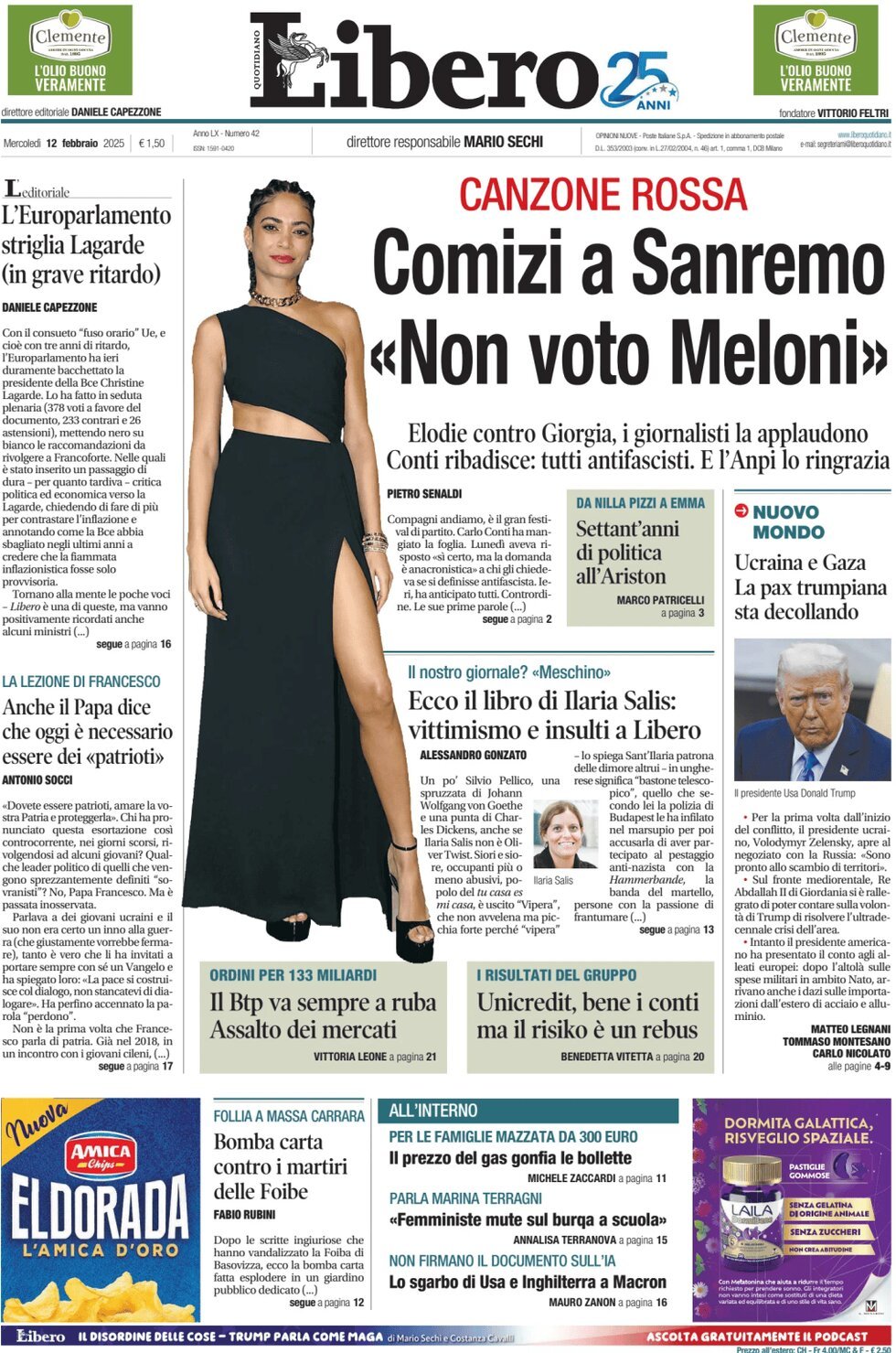 Prima-pagina-libero-edizione-di-oggi-12-02-2025