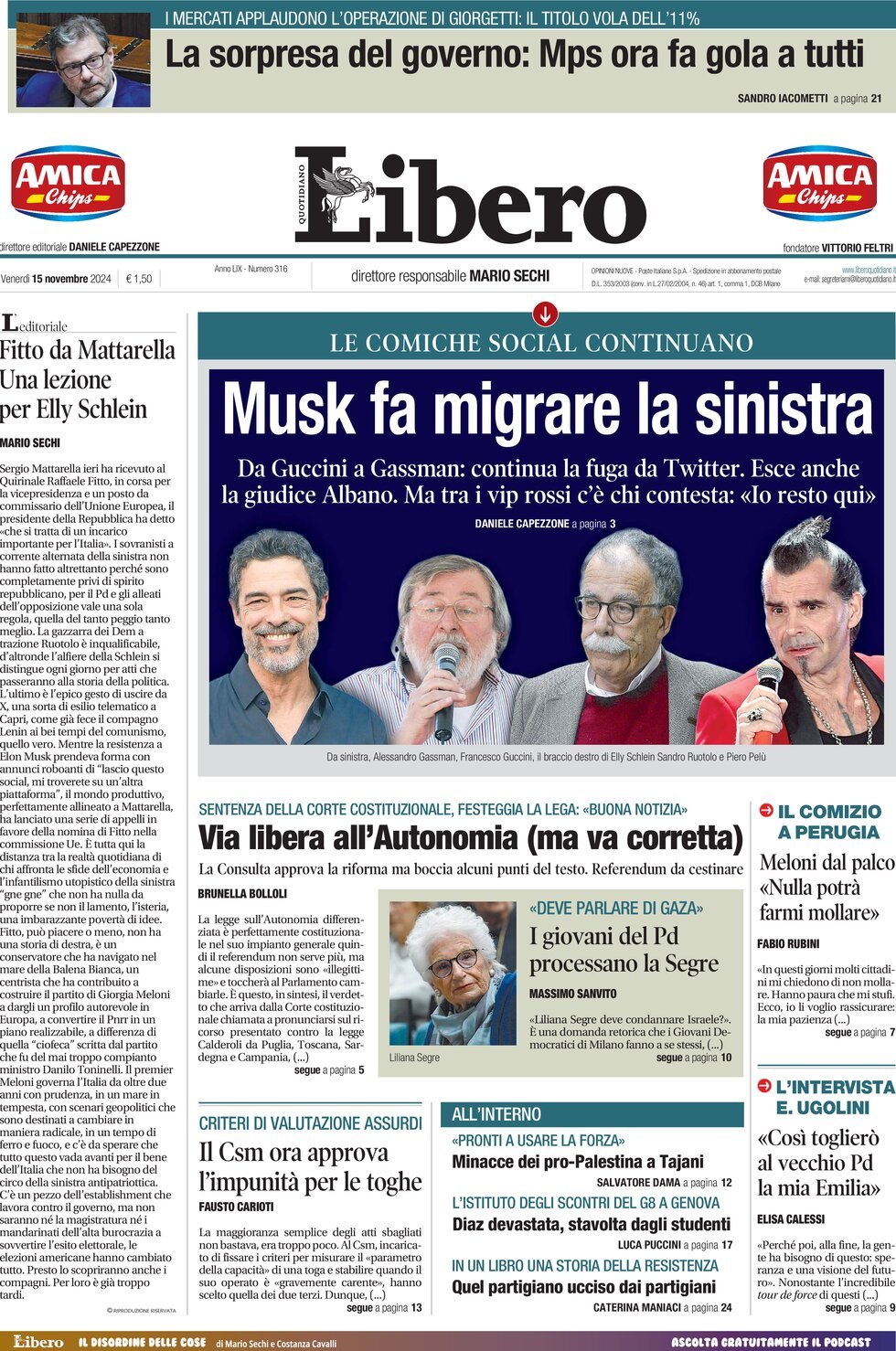 Prima-pagina-libero-edizione-di-oggi-15-11-2024