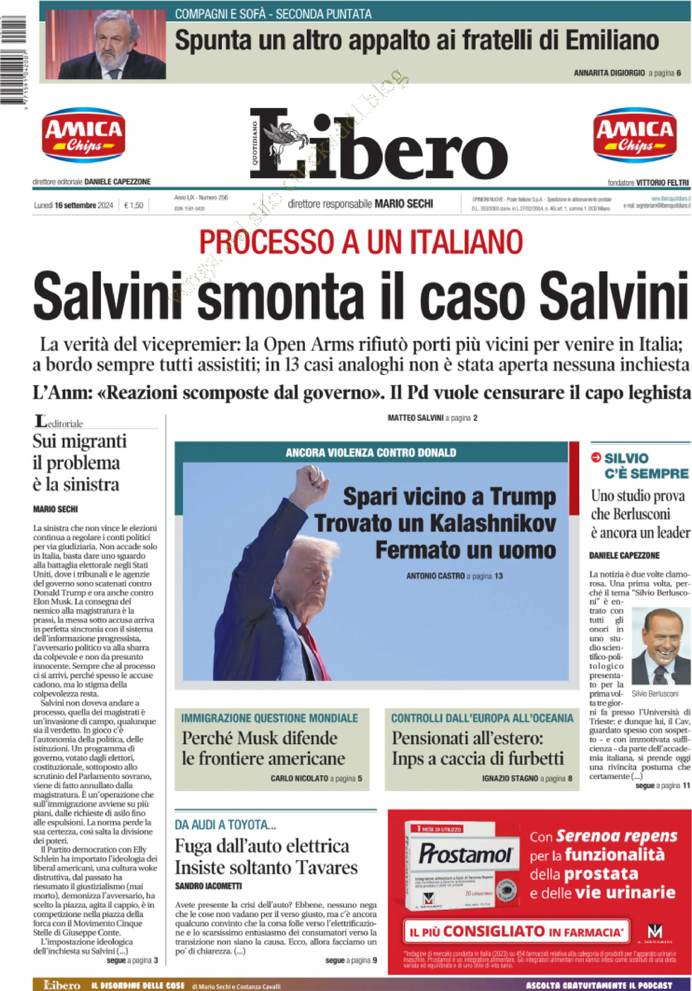 Prima-pagina-libero-edizione-di-oggi-16-09-2024