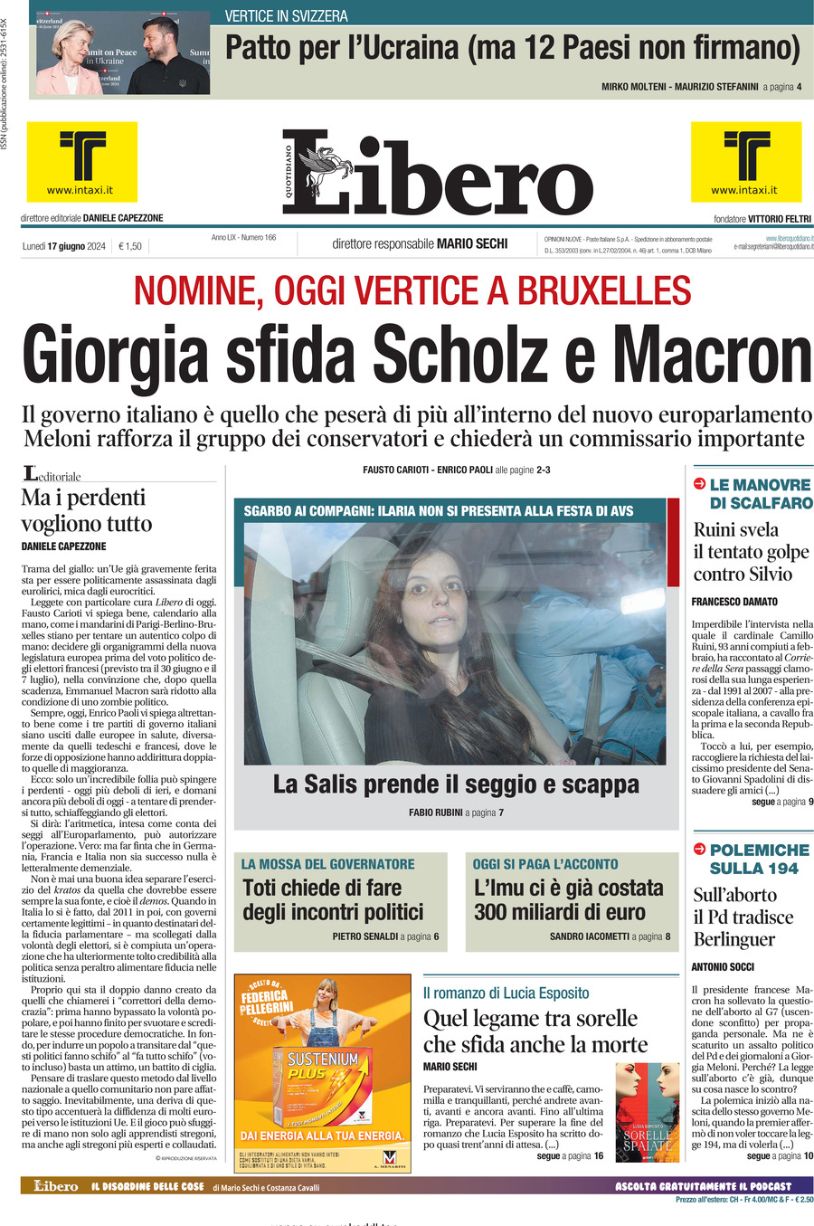 Prima-pagina-libero-edizione-di-oggi-17-06-2024