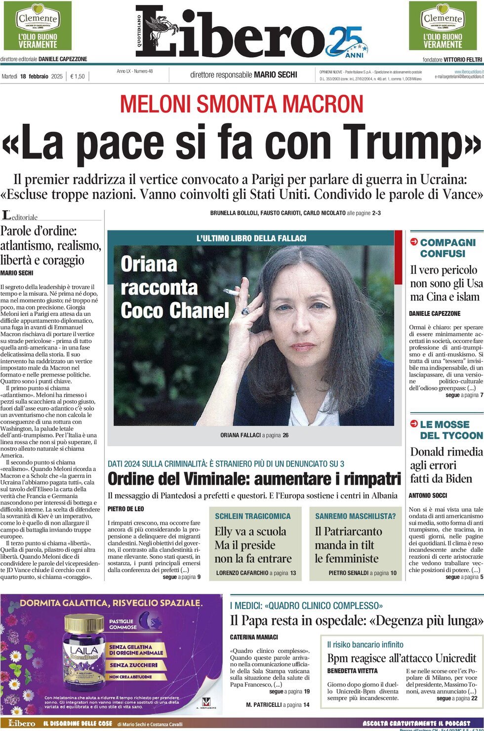 Prima-pagina-libero-edizione-di-oggi-18-02-2025