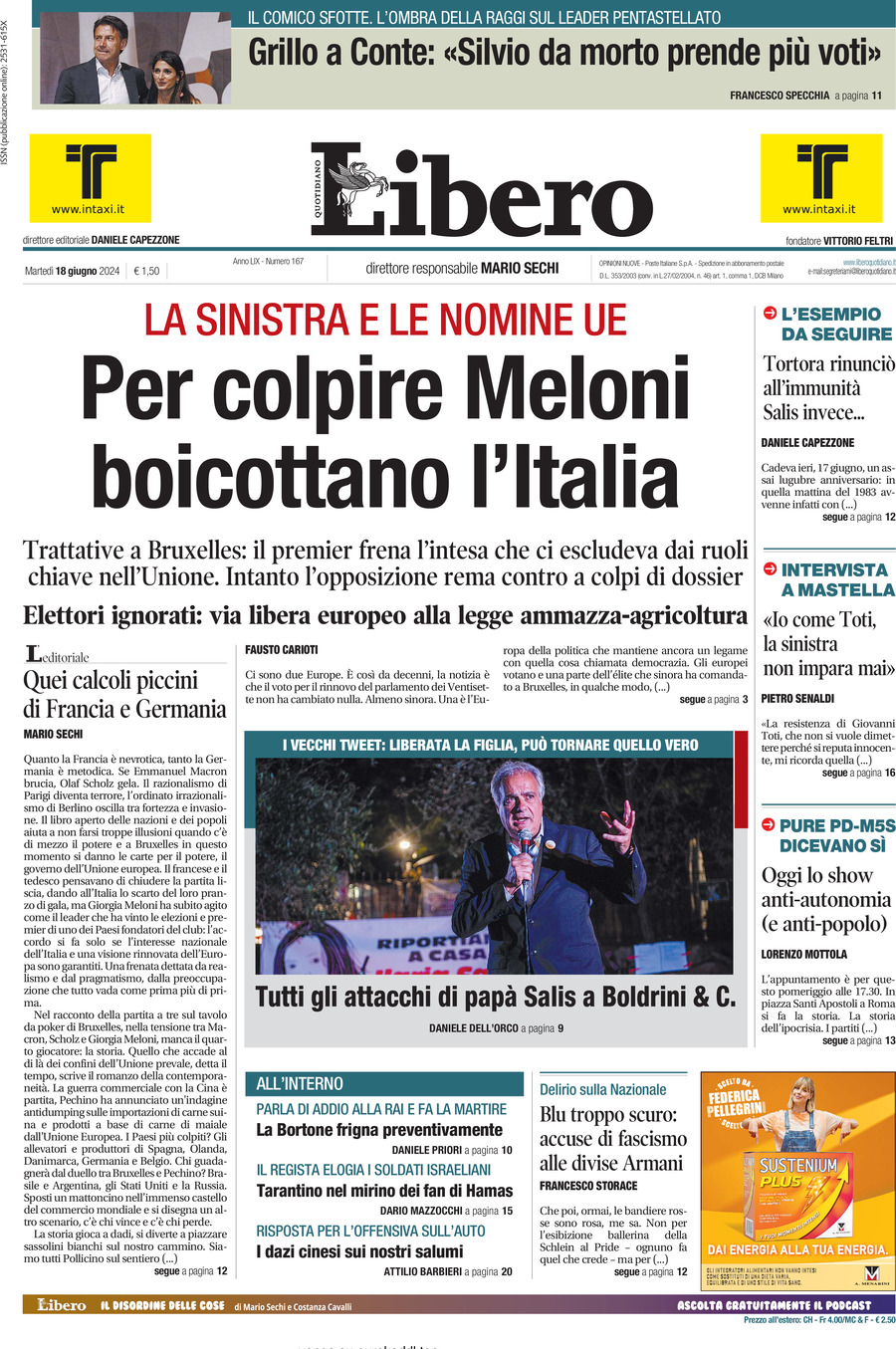 Prima-pagina-libero-edizione-di-oggi-18-06-2024