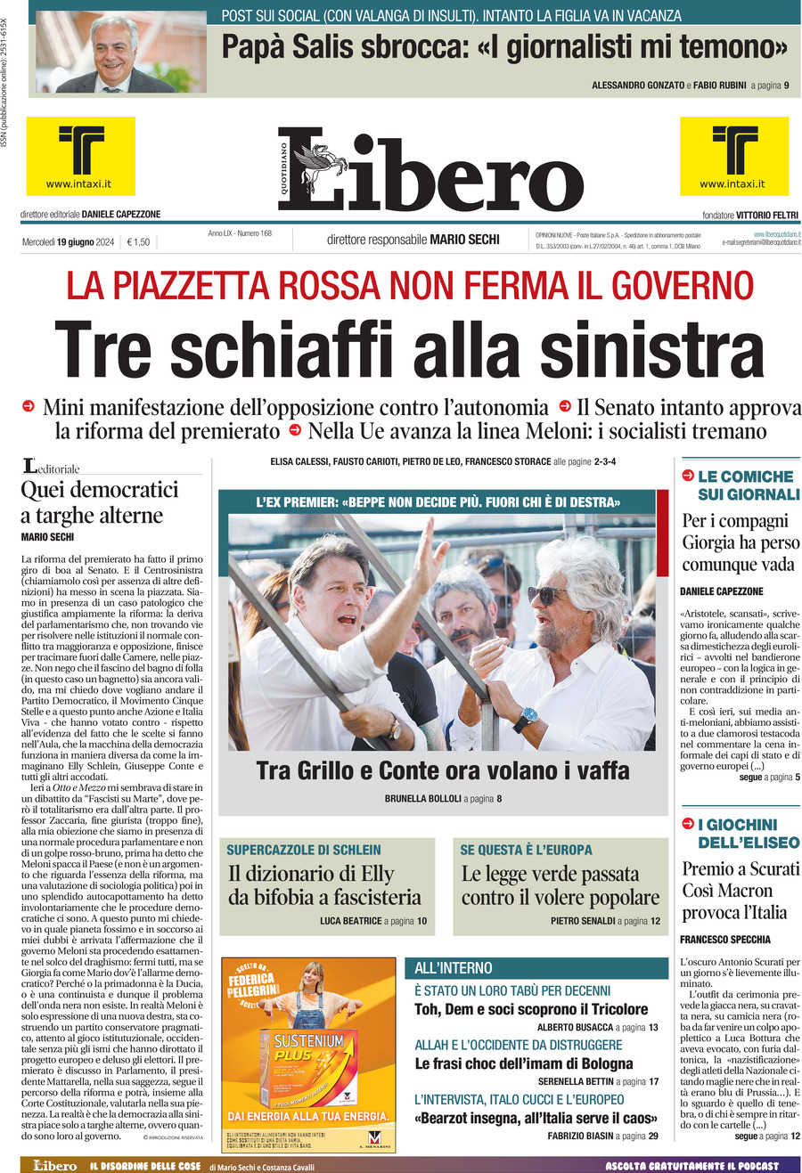 Prima-pagina-libero-edizione-di-oggi-19-06-2024