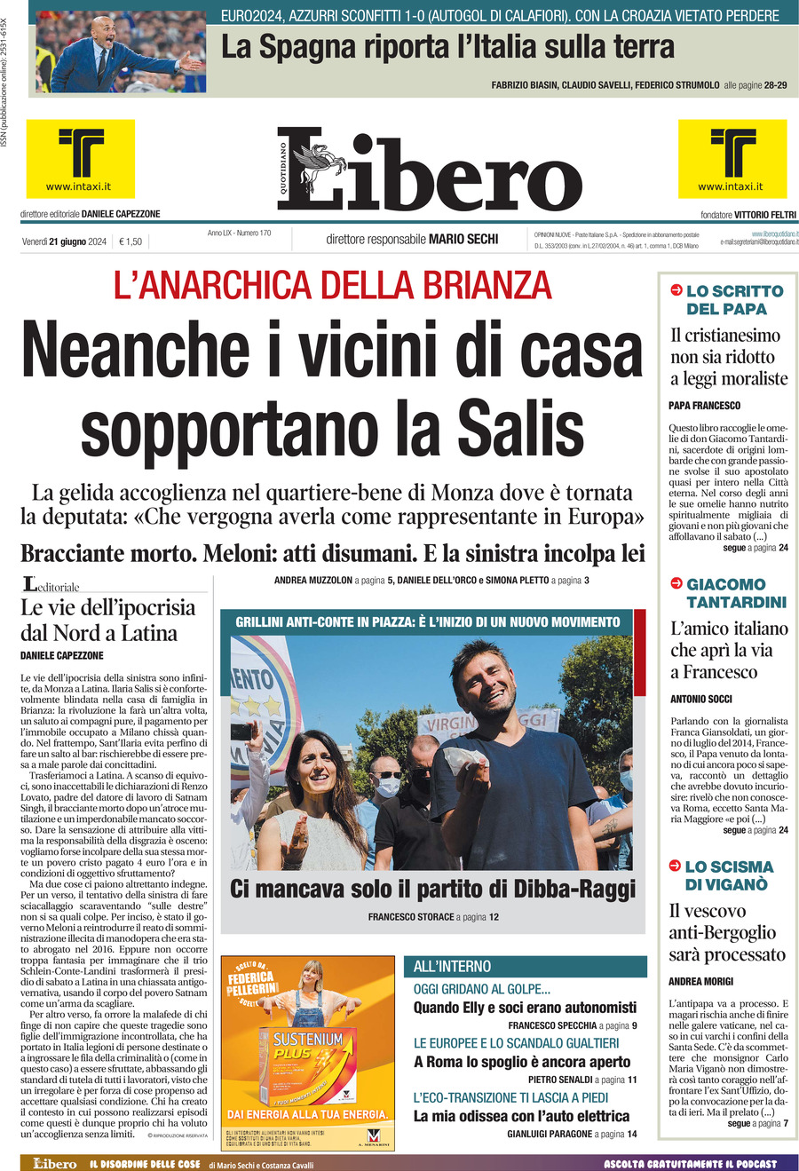 Prima-pagina-libero-edizione-di-oggi-21-06-2024