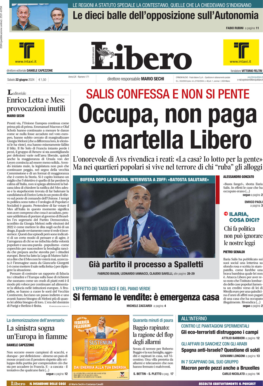 Prima-pagina-libero-edizione-di-oggi-22-06-2024